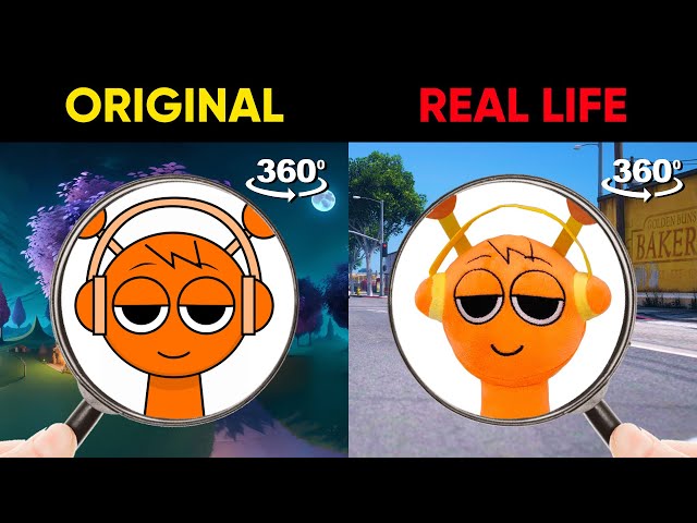 Original vs Real Life | Find Ore Horror - Incredibox Sprunki | Finding Challenge 360º VR Video