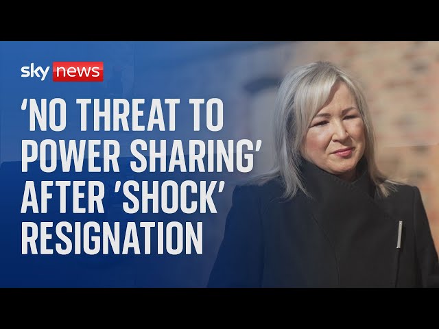 'No threat to power sharing' after 'shock' resignation - Michelle O'Neill