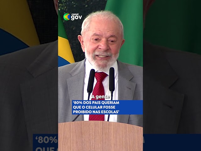 80% DOS PAIS SÃO CONTRA CELULAR NA ESCOLA, DIZ PRESIDENTE LULA #celular #escola #educacao #noticias