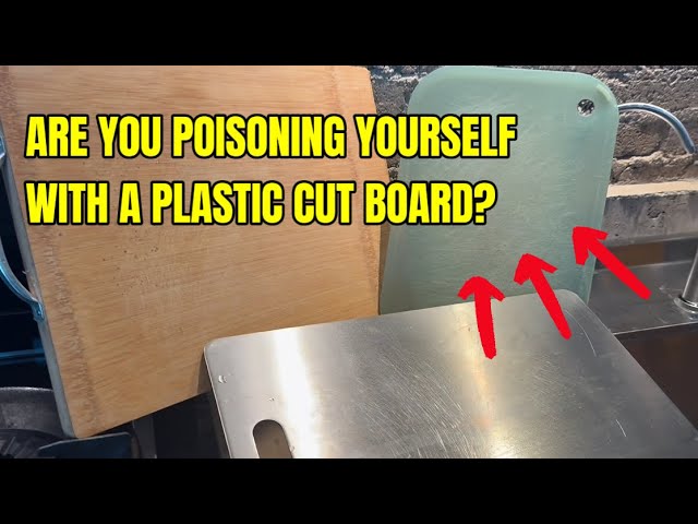 The Health Risks of using a Plastic Cutting Board! Titanium vs Wood vs Plastic Cutting Boards Part 2