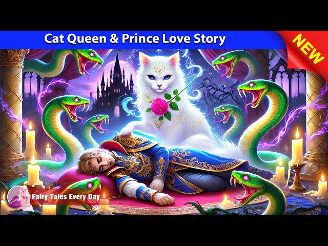 Cat Queen & Prince Love Story 😸 Bedtime Stories - English Fairy Tales 🌛 Fairy Tales Every Day