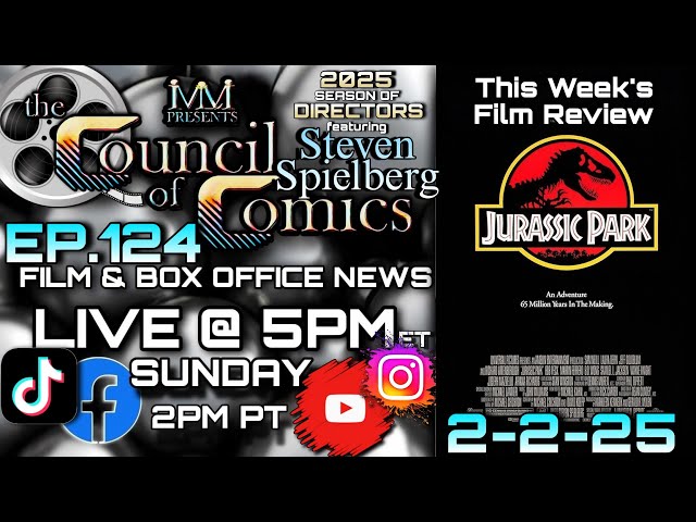 FILM & BOX OFFICE NEWS LIVE! ep124: The Jurassic Park Franchise is a Warning for Humanity