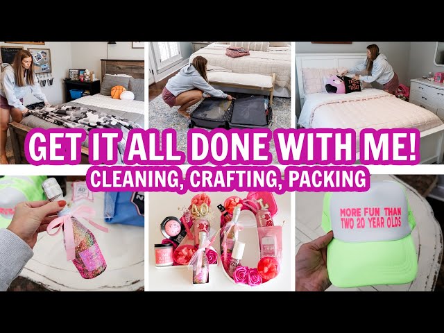 PRODUCTIVE GET IT ALL DONE WITH ME - CLEANING, CRAFTING, & PACKING