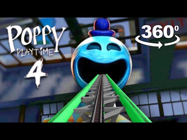 Poppy Playtime VR Roller Coaster:Will This Jump Scare You? (360 video)