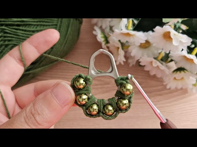 WONDERFUL😍crochet keychain accessories⚡️cute crochet keychain tutorial for beginners👌#crochet#knit