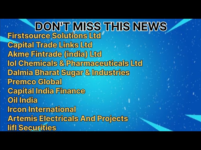 11 Companies Announced Dividend, Split, Bonus, Buyback and Board Meeting #nse #bse #sensex #nifty