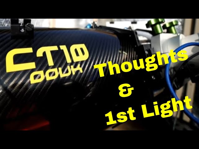 First light and thoughts on the Orion Optics CT10. 10" Ultra Newtonian. Incl Zygo wavefront report