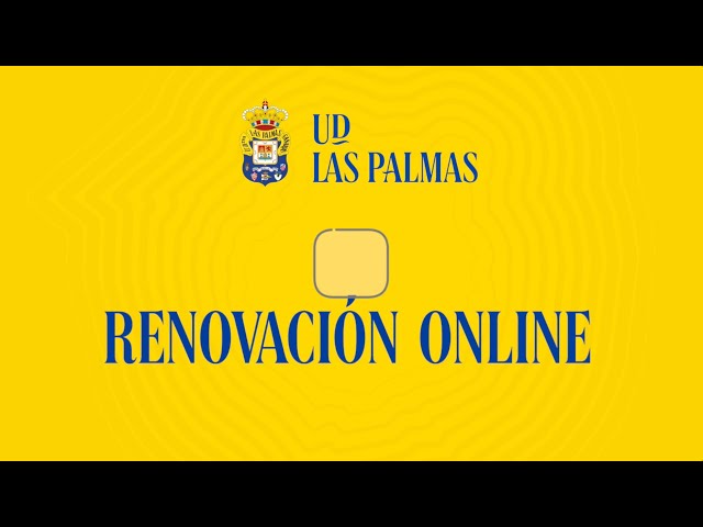 Tutorial renovación | UD Las Palmas