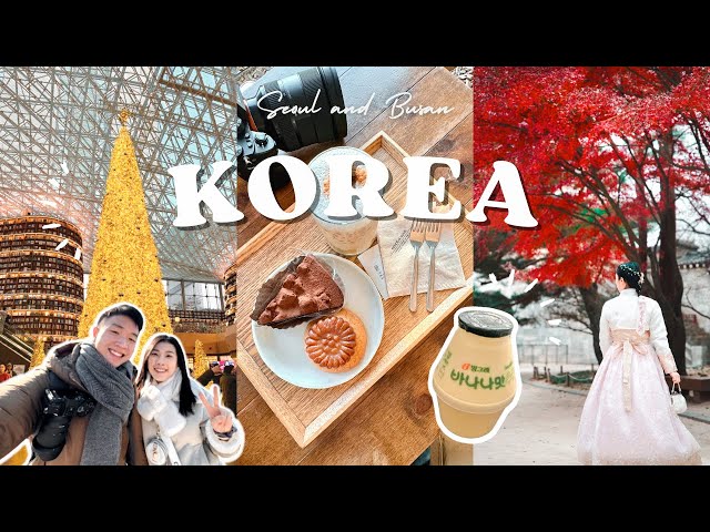 Korea Winter Trip 🇰🇷  | 7 days in Seoul & Busan, exploring hidden gems, cafés ☕🎄 vlog