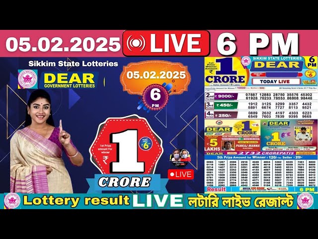 [ DEAR LOTTERY LIVE ] 8:00 PM Dear Nagaland lottery live result 04.02.2025 Lottery live sambad