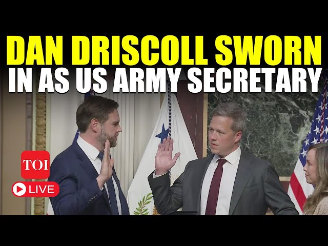 Dan Driscoll LIVE | JD Vance Swears In New Army Secy After US Senate Puts Iraq War Veteran At Helm