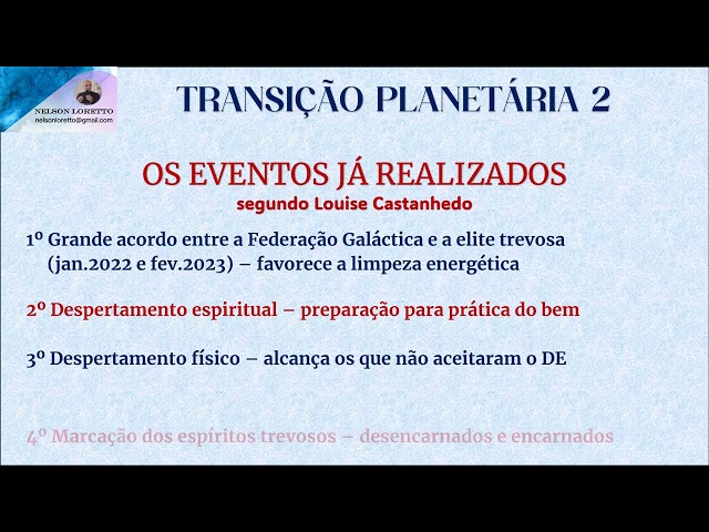 Palestra TRANSIÇÃO PLANETÁRIA 2ª parte