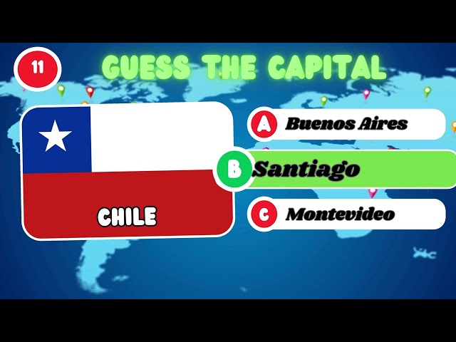 Guess the Capital City Quiz Challenge 2 🌍 | Test Your Knowledge with 20 Countries!