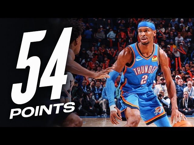 SGA GOES OFF For CAREER-HIGH 54-PTS vs Jazz | January 22, 2025