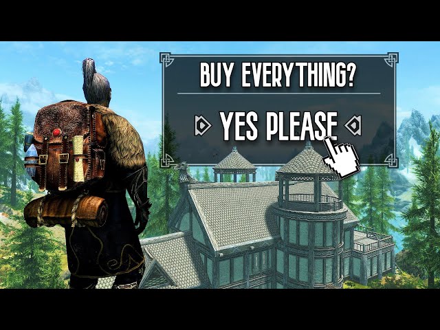 Skyrim But I Have To Spend 1,000,000 Gold