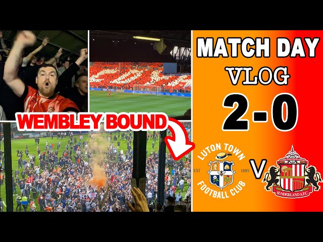 The Moment Luton beat Sunderland to go to WEMBLEY