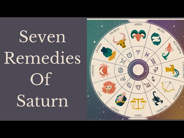 Seven Remedies of Saturn