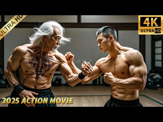 The overlord of the ring injured the young man, old man took action to educate him! #movie #kungfu