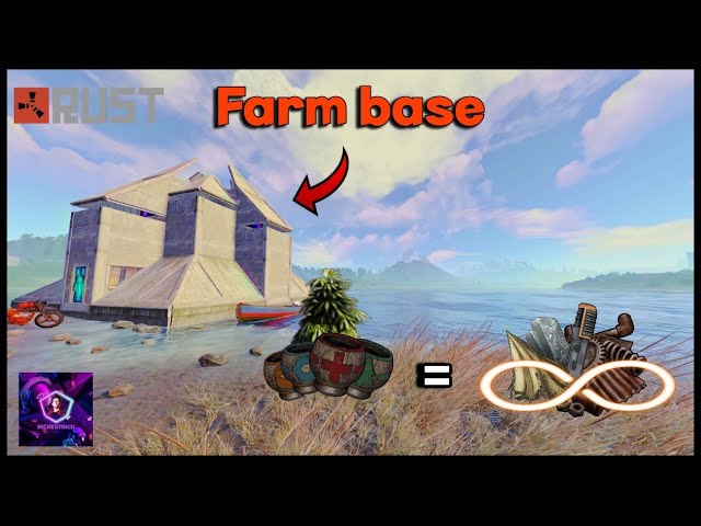 I Built A Cool Farm Base On 600 PoP 2X Server In Rust  (Ft. Chappers & DabberDan)