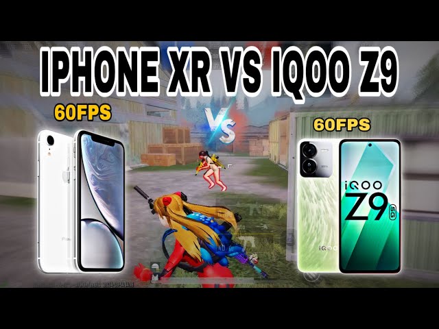 IPHONE XR VS IQOO Z9🔥60FPS VS 60FPS 1v1 SUBSCRIBER BATTLE