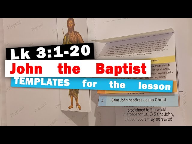 John the Baptist | Bible craft for kids