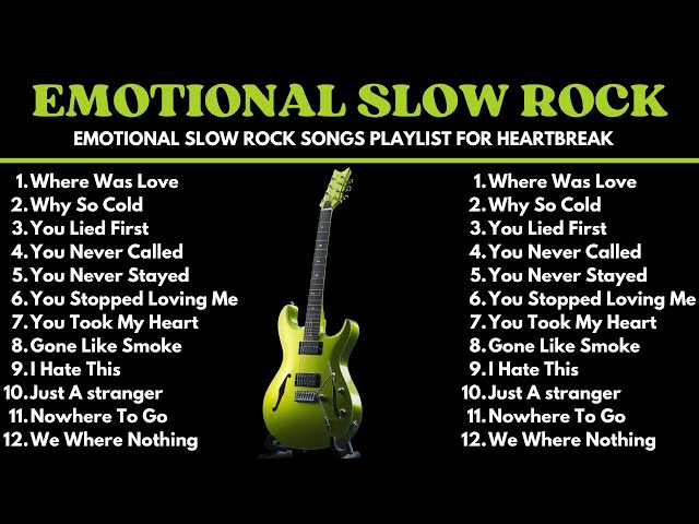 NEW EMOTIONAL SLOW ROCK - VOL. 6 | AMERICAN ROCK SONG | PLAYLIST 2025