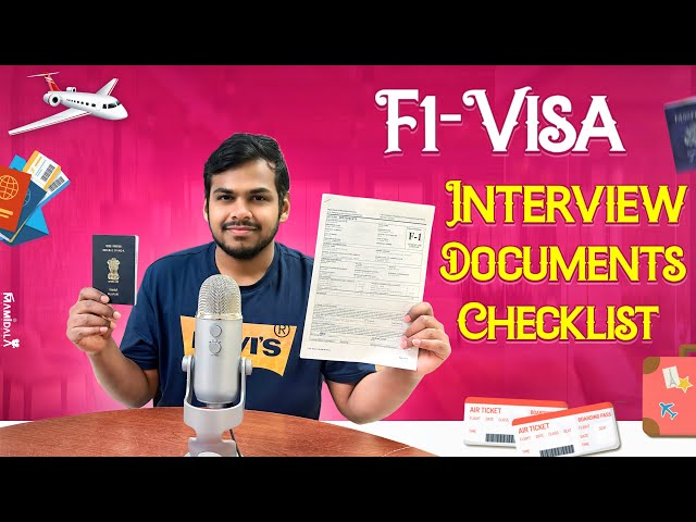 Documents Checklist for F1-Visa Interview | MS in USA | F1-Visa