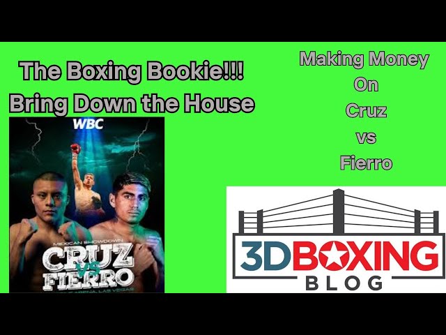 MAKE MONEY W/ the Boxing Bookie on Isaac Cruz vs Angel Fierro