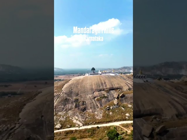 Mandaragir #Jain temple  pro#bengaluru#mandaragiri#karnataka#hills#oneshot#drone#travel#dji#tumkur