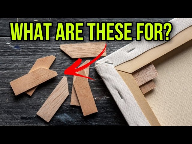 CANVAS WOODEN WEDGES WHAT ARE THESE USED FOR? | canvas keys #art #tips