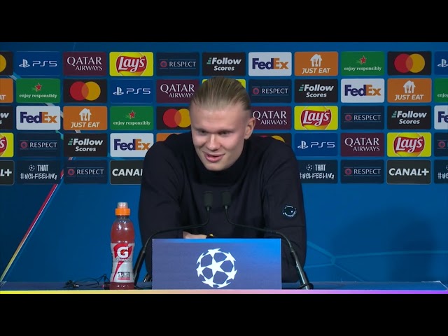 ‘I’M HAPPY WITH NOT PLAYING FOR REAL MADRID’ | Erling Haaland Press Conference | PSG vs Man City