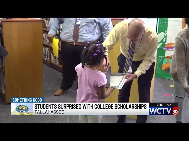 Something Good: Six Riley Elementary kindergarten families surprised with college scholarships