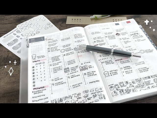 Weekly Plan With Me: A Very Social Week 😐 | Hobonichi Cousin