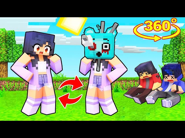 WHY APHMAU HORROR SKY SPRUNKI KILLED AARON in Minecraft 360°?