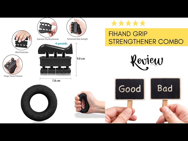 Hand Grip Strengthener, Strength Trainer with Finger Exerciser, Forearm Workout, Finger Stretcher