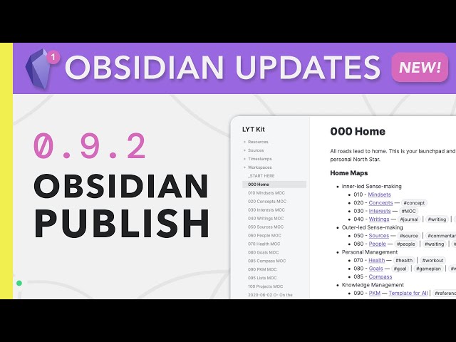 Obsidian Publish — The World is Your Oyster