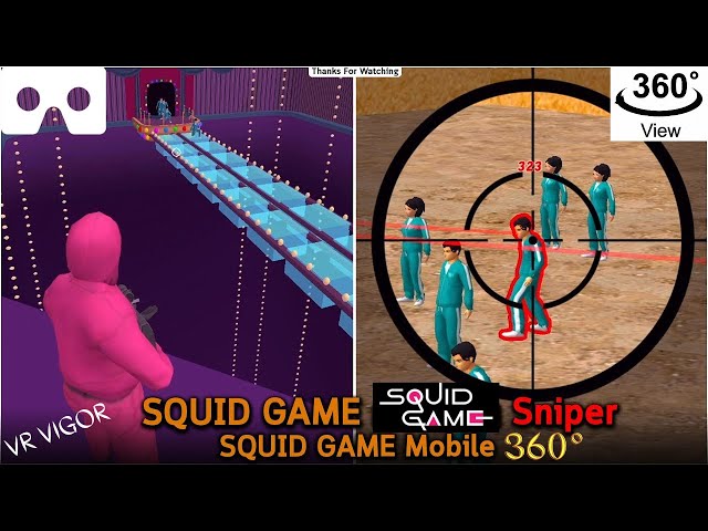 360 Video // Sniper Squid Game Challenge Gameplay #squidgame #vr360 #snipersquidgame #snipersquid