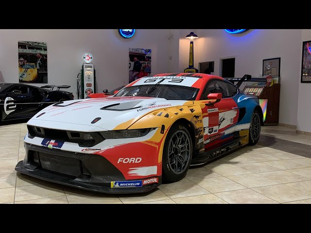 Mustang GT3 race car upclose + American Muscle Car Museum’s show room!!!