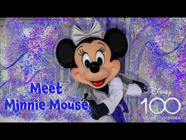 Check out Minnie Mouse in her 100th Anniversary outfit at Disneyland in 3D VR180