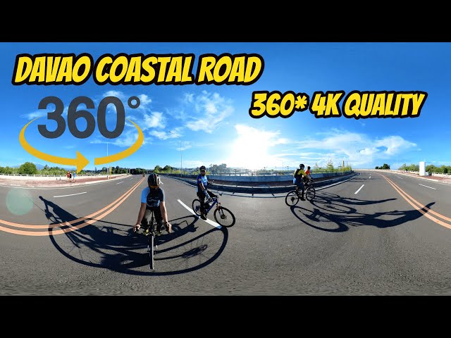 Davao City Coastal Road Latest Update (Interactive 360* in 4K) WATCH in 4K for Better Resolution