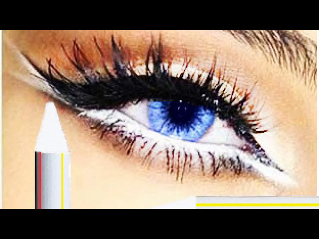 DIY: WHITE eyeliner PENCIL OUT OF DRINKING STRAW