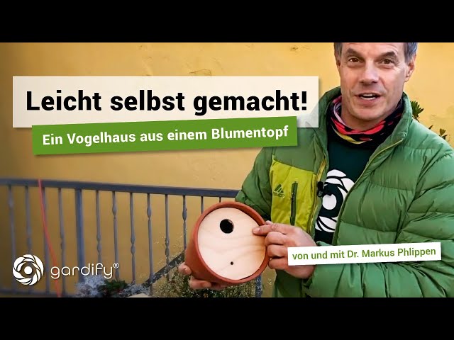 Ein Vogelhaus aus einem Blumentopf leicht selbst gemacht! | gardify Tipps