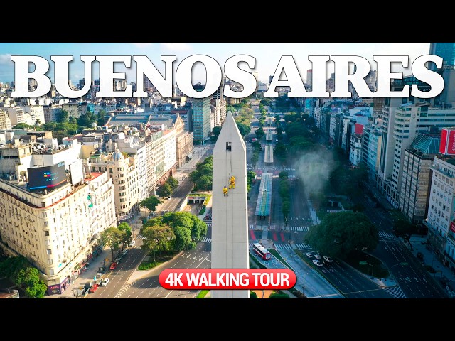 Buenos Aires 🇦🇷🇦🇷 Walking Tour [4K HDR] with Captions