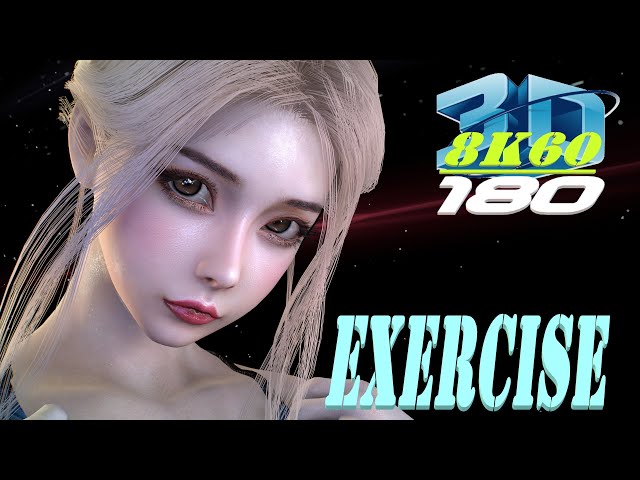 Experience 8K 3D VR180, Exercise, Dance, エクササイズ, ダンス, KPOP, MMD, VaM, 3DVR, 8K60FPS