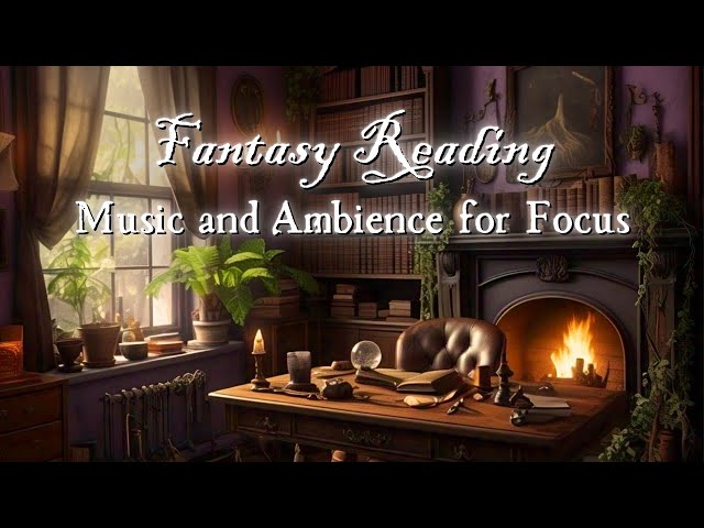 3 Hours of Fantasy Reading Room | Orchestral Music & Ambience For Study, Reading and Writing