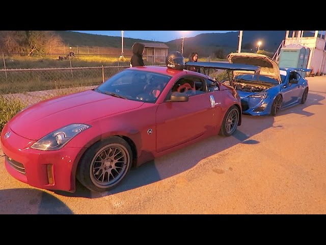 Drifting my 350z - working on entry & clutch kicking