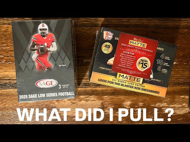 2025 Sage Low Series + 2022 Wildcard Matte Blaster Boxes - RIP RECAP