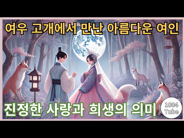 여우 고개에서 만난 아름다운 여인  #여우고개, #운명적사랑, #금단의사랑