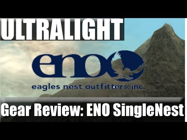 Ultralight Hammock: ENO  SingleNest Review