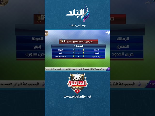 نتائج مباريات الدوري المصري الاثنين الجولة 10#الماتش#Shorts